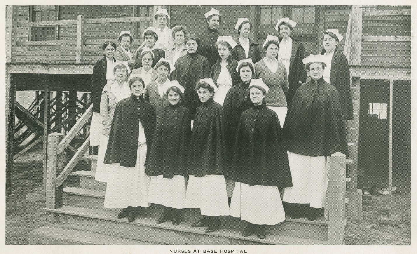 Camp Sevier nurses at base hospital (1917), courtesy of Greenville County Library System